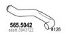 VOLVO 3943722 Exhaust Pipe